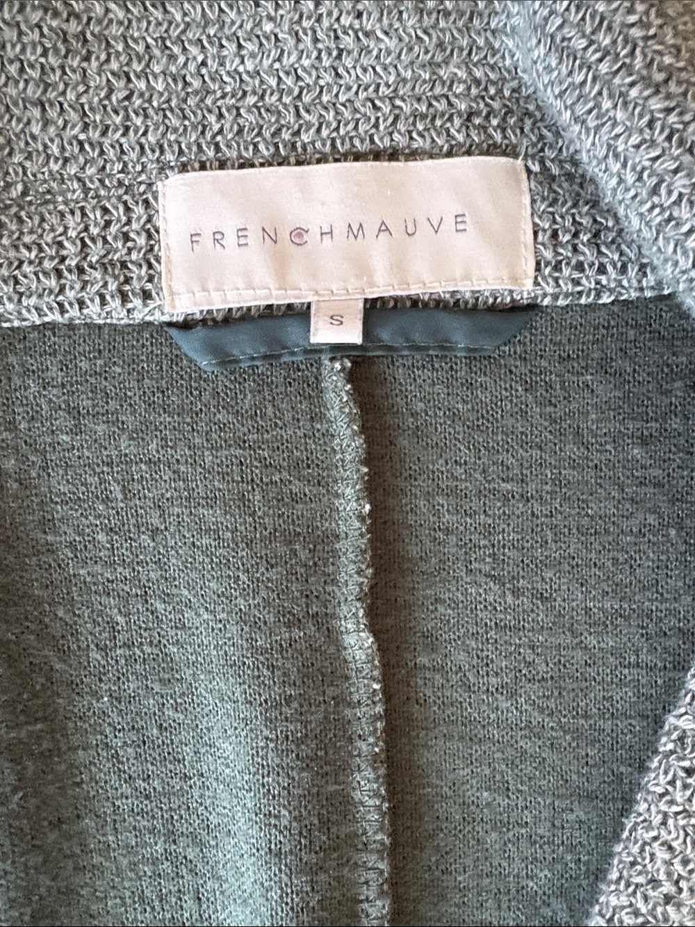 Anthropologie Knit Blazer in Sage Green - Picture 2 of 9